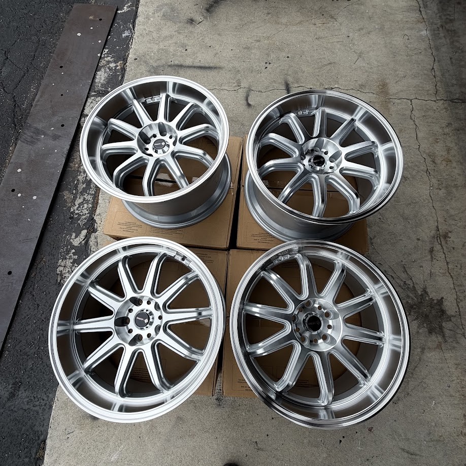 Used 18x8.5/18x9.5 Vors SP2 5x114.3 35 73.1 Silver Machined Wheels set-4 Used 18x8.5/18x9.5 Vors SP2 5x114.3 35 73.1 Silver Machined Wheels set-4