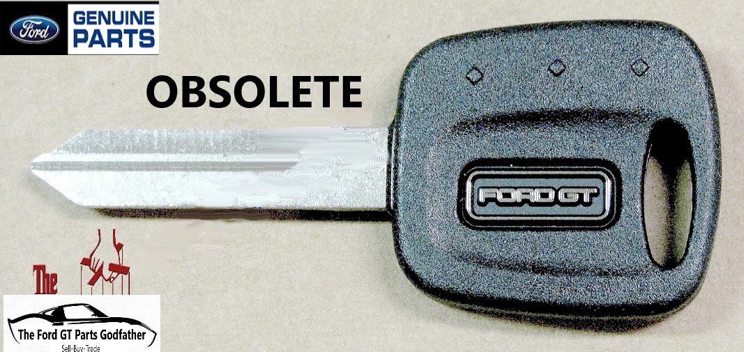 2005,2006 FORD GT LOGO SUPERCAR FACTORY IGNITION & DOOR LOCK KEY 05/06 OBSOLETE