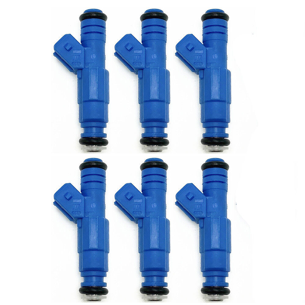 25LBS Set 6 Upgrades 6-Hole Fuel Injectors For 1997-1998 Jeep TJ 4.0L I6