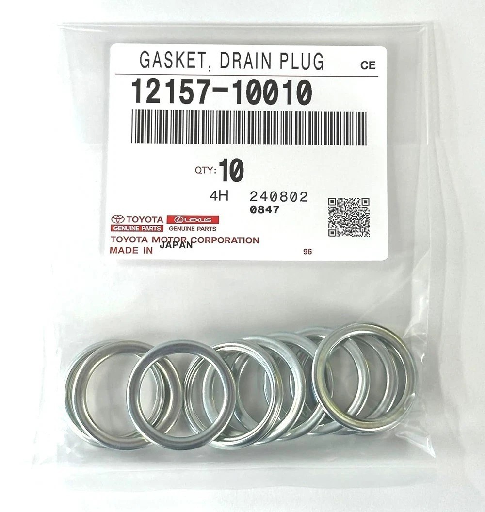 10PCS Genuine Toyota Lexus OEM Differential Oil Drain Plug Gasket 12157-10010 10PCS Genuine Toyota Lexus OEM Differential Oil Drain Plug Gasket 12157-10010