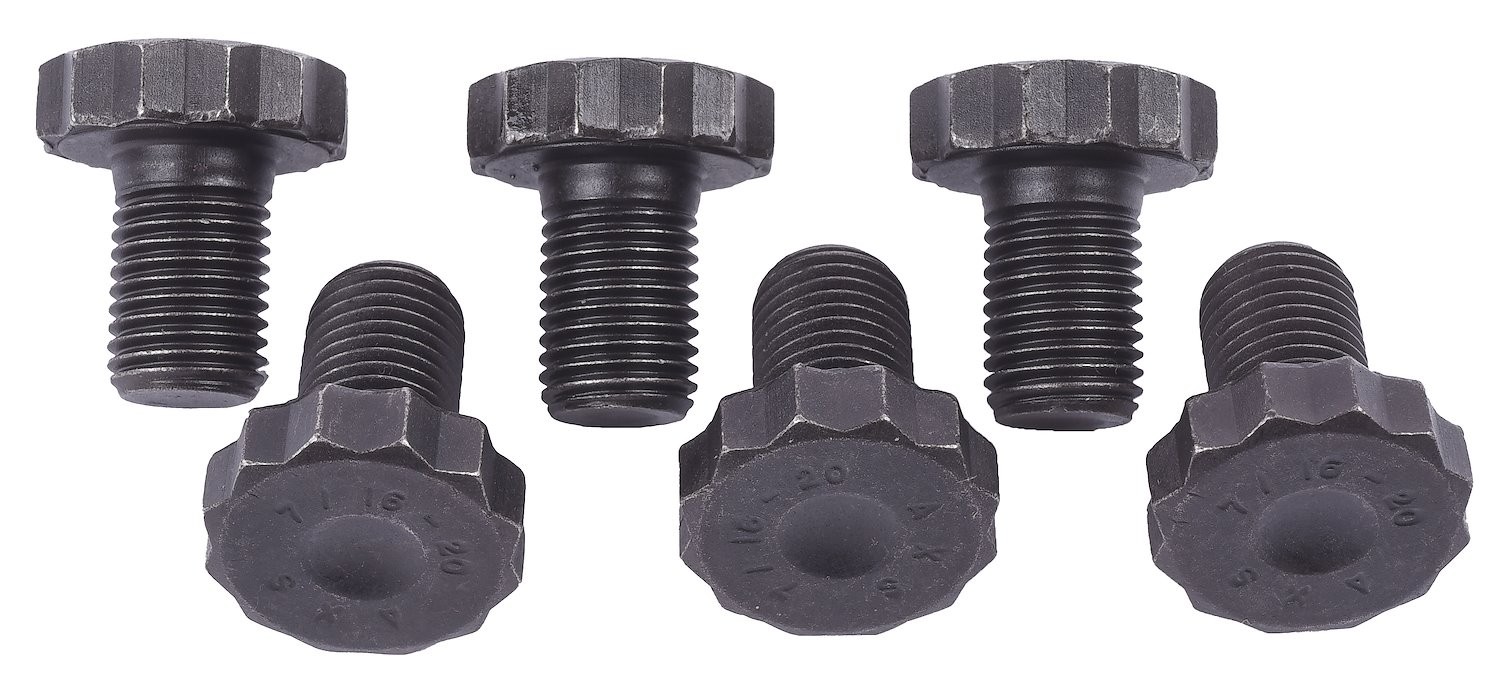 JEGS High-Strength Flexplate Bolts Fits Chevy V6, 265-454 V8 with 2-Piece Rear