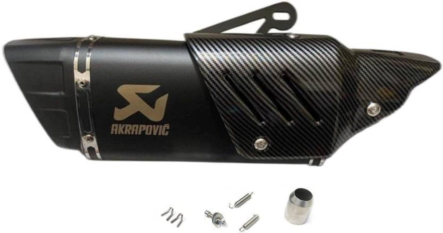 Akrapovic Exhaust Muffler Slip-On Carbon Fiber Motorcycle Black Silencer 51mm