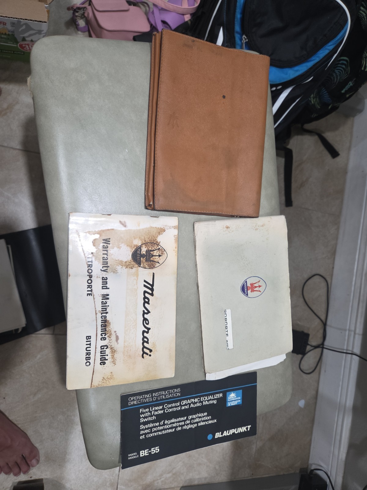 maserati  quattroporte AM 330 US. 1984 owner's manual  
