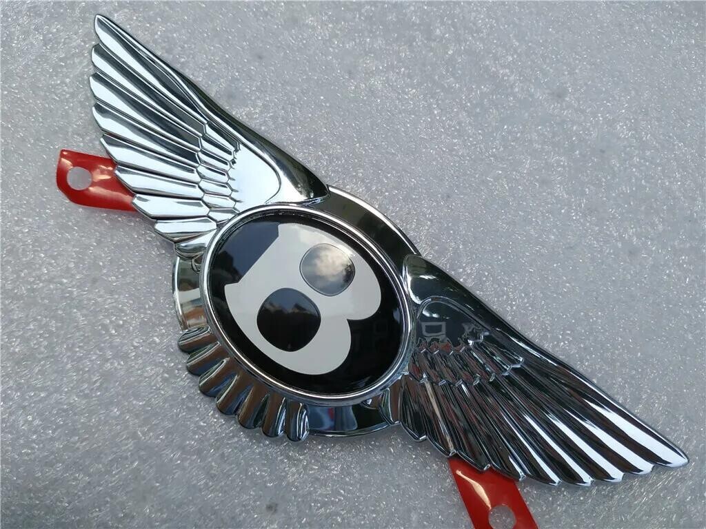 Bentley Continental GT GTC Flying Spur Emblem Front Grille Wing Black Badge Bentley Continental GT GTC Flying Spur Emblem Front Grille Wing Black Badge