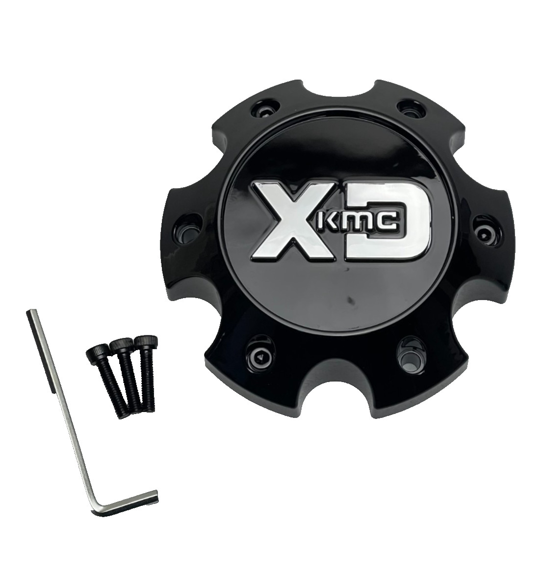 KMC XD Series Gloss Black Wheel Center Cap W/Screws 1079L145GB1-H42
