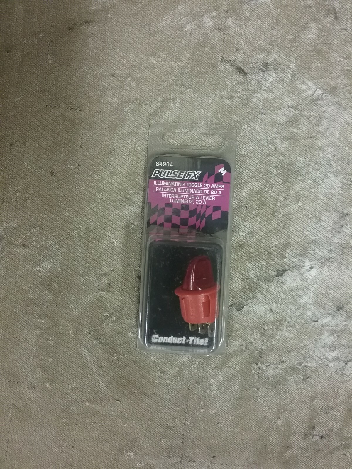 New Conduct-Tite 20 amp Red Illuminating Toggle 84904 New Conduct-Tite 20 amp Red Illuminating Toggle 84904