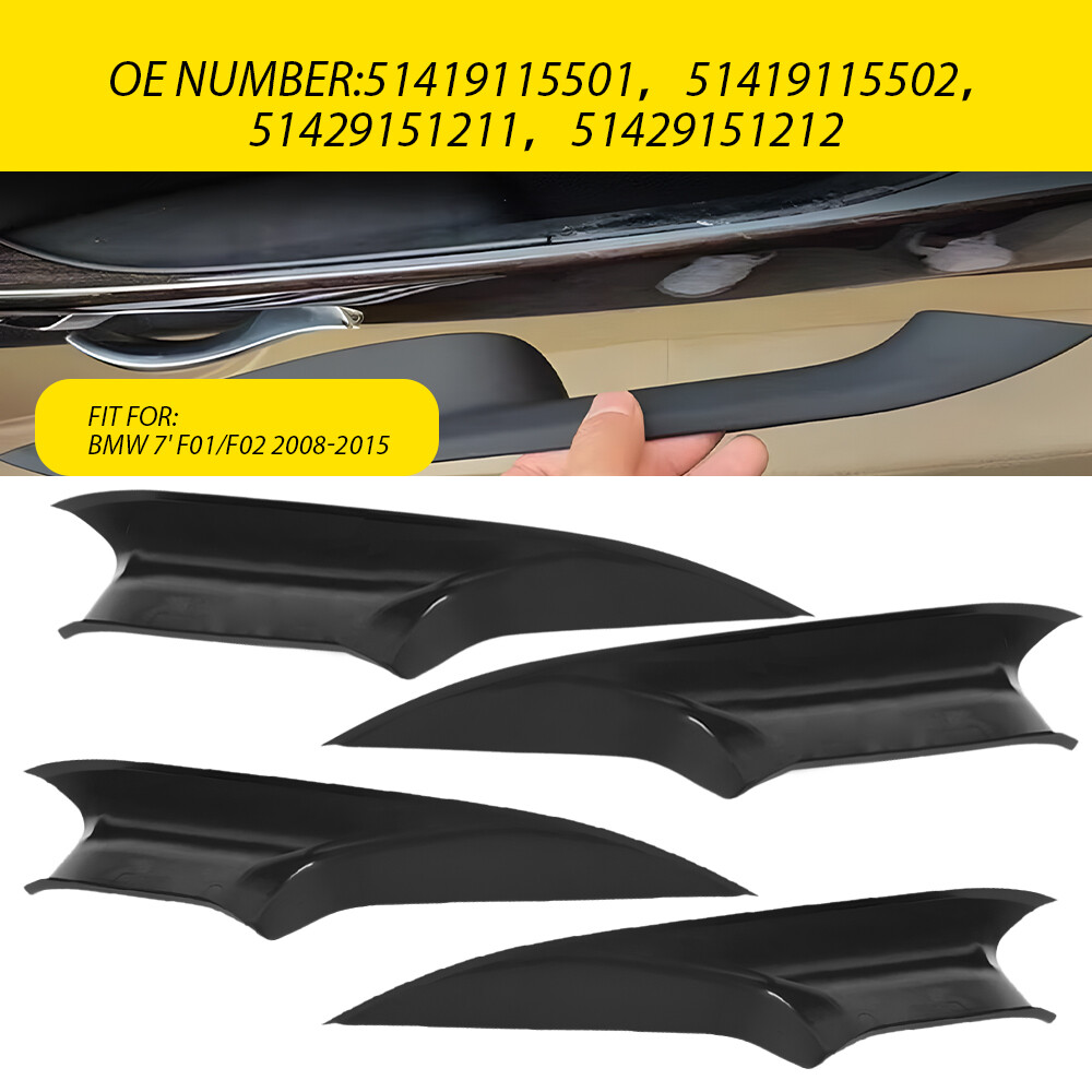 For BMW 7 Series F01 F02 2008-2015 Interior Inner Door Handle Pull Trim Cover