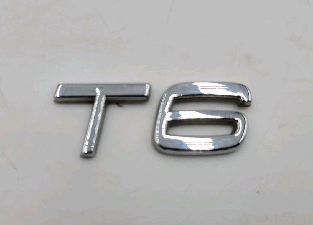 Volvo T6 Rear Trunk Decklid Hatch Liftgate Emblem Badge Logo Letters OEM Volvo T6 Rear Trunk Decklid Hatch Liftgate Emblem Badge Logo Letters OEM