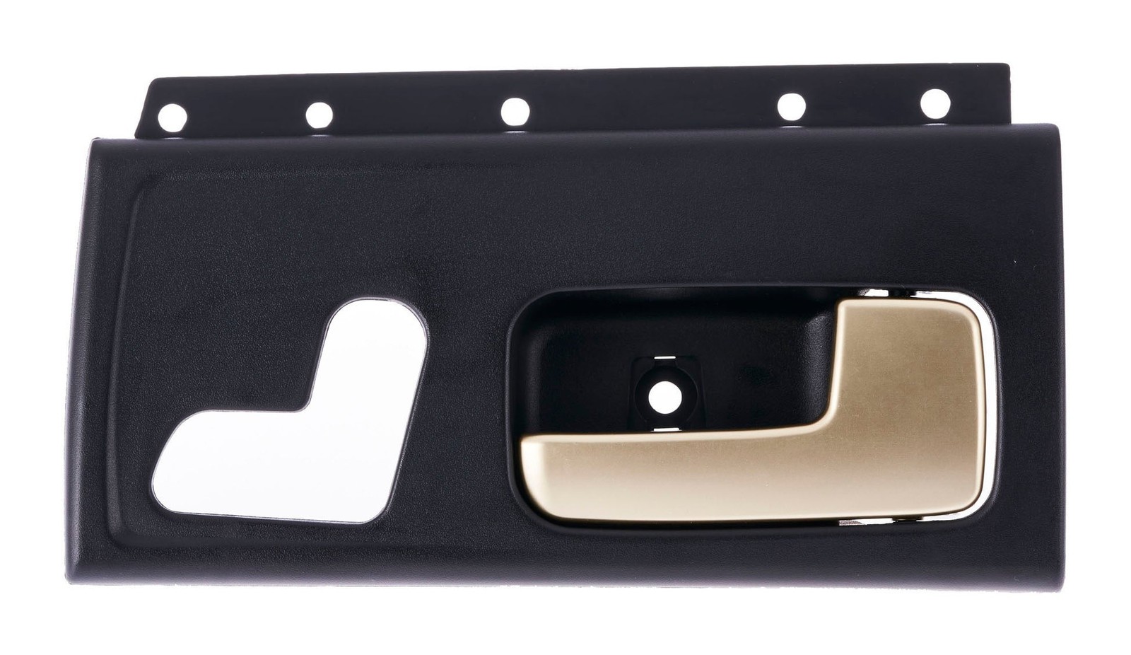 Interior Door Handle Chrome Lever (Golden Brush) + Black Housing Front Right for
