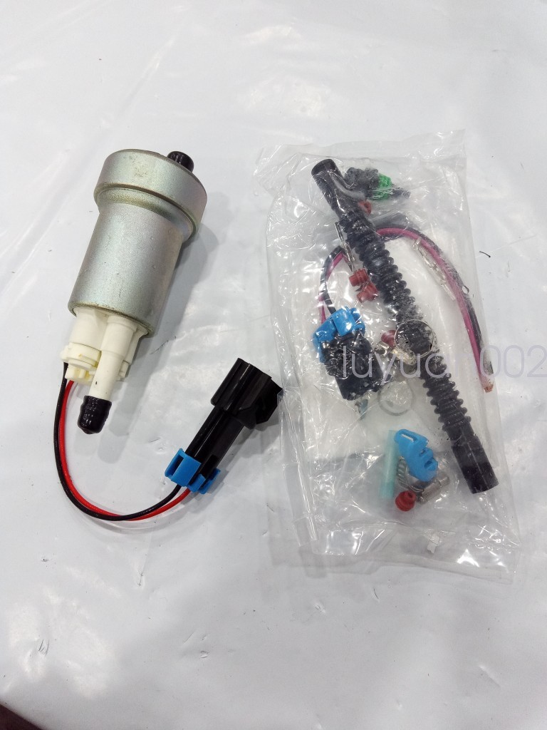 Opened box High Pressure Fuel Pump+ QFS F90000274 WALBRO 450LPH  Install Kit E85