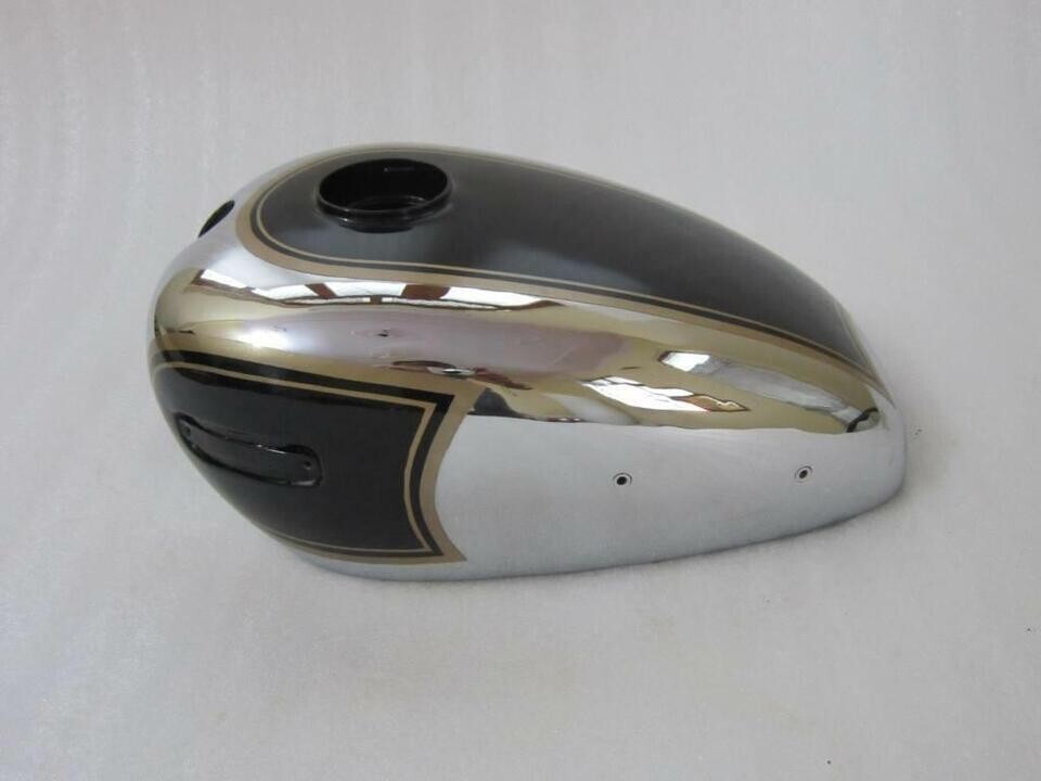 ARIEL 350CC BLACK PAINTED CHROME PETROL FUEL GAS TANK STEEL |Fit For