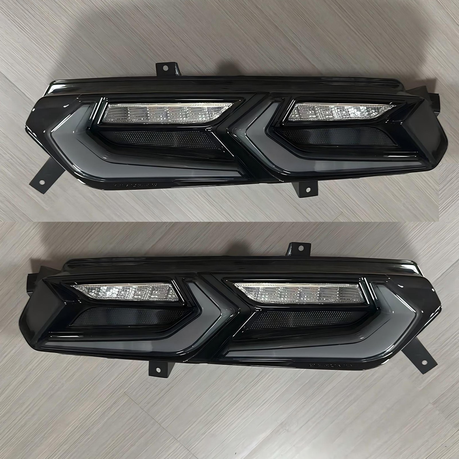 2x Smoke FULL Led Tail Lights For 2014-2019 Chevrolet corvette C7 Rear Animation