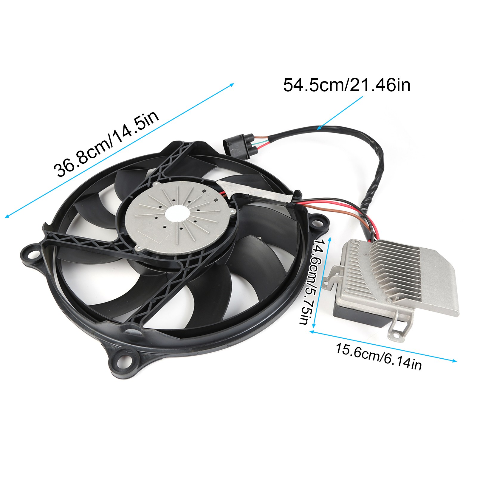Engine Cooling Fan Assembly for VW Beetle 2.5L 2006-2010 1C0959455E