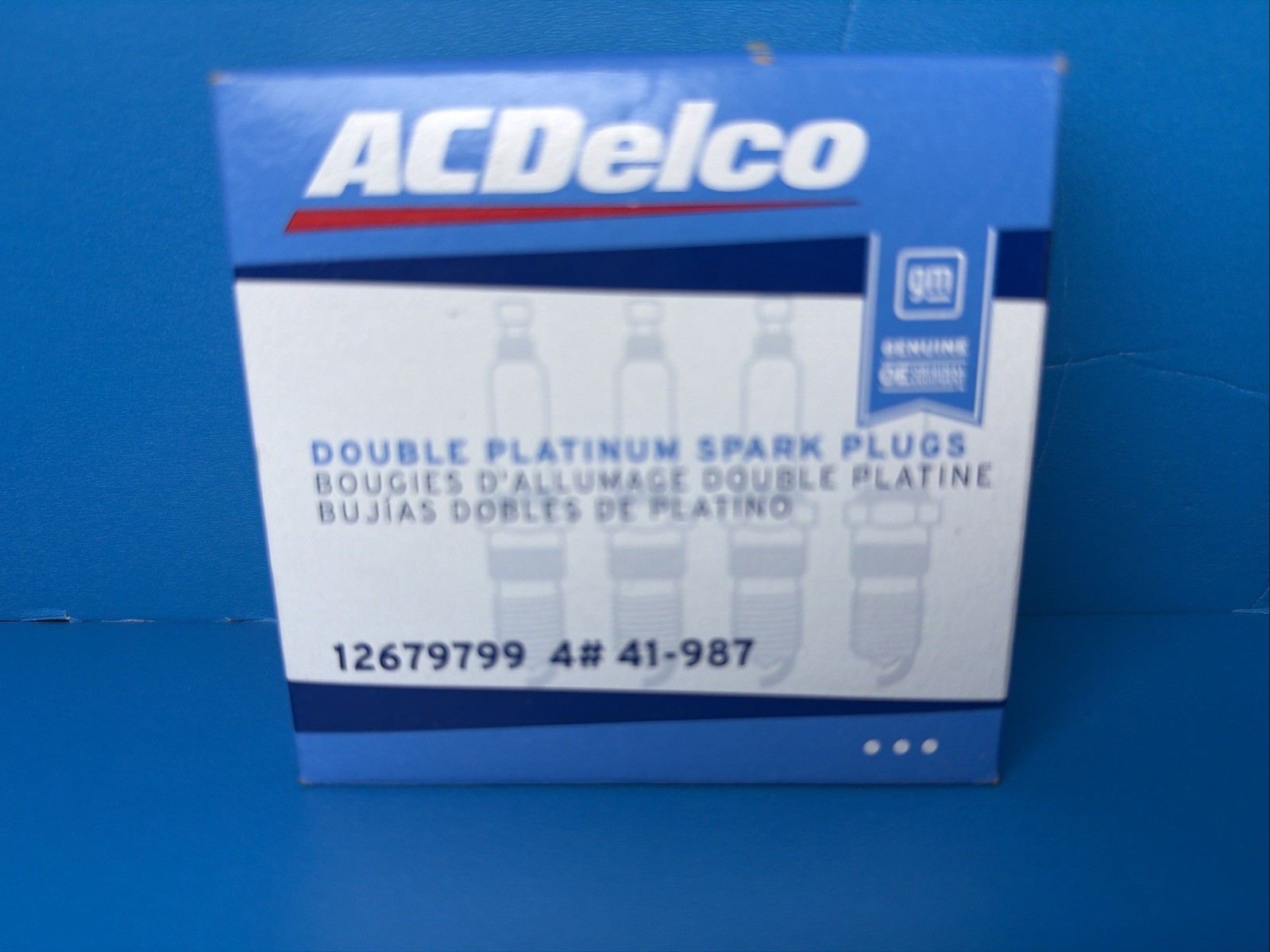 (QTY 4) ACDelco 41-987 12679799 Double Platinum Spark Plug Fits 2000-05 Deville (QTY 4) ACDelco 41-987 12679799 Double Platinum Spark Plug Fits 2000-05 Deville