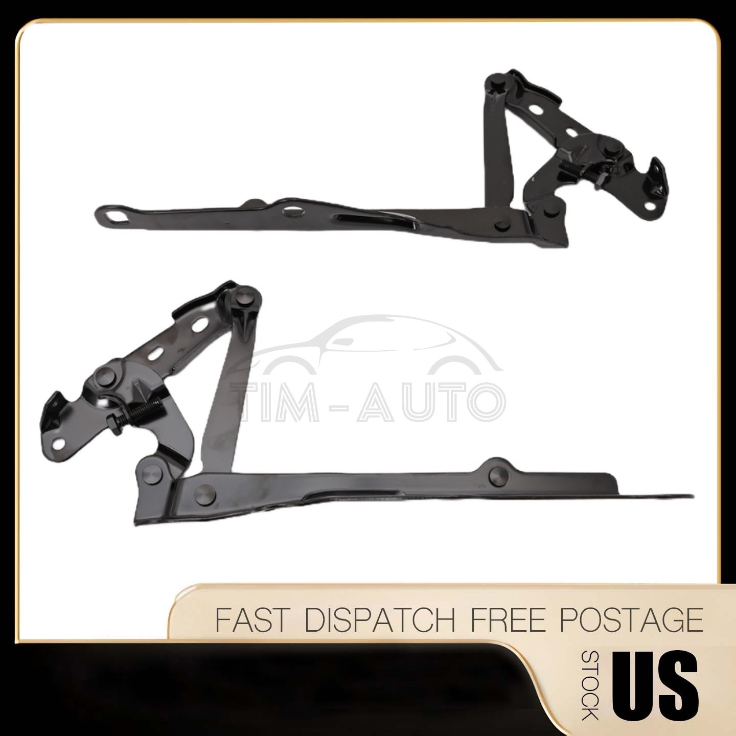 2pcs Hood Hinges Left & Right For 2008-2023 Dodge Challenger CH1236115 CH1236116