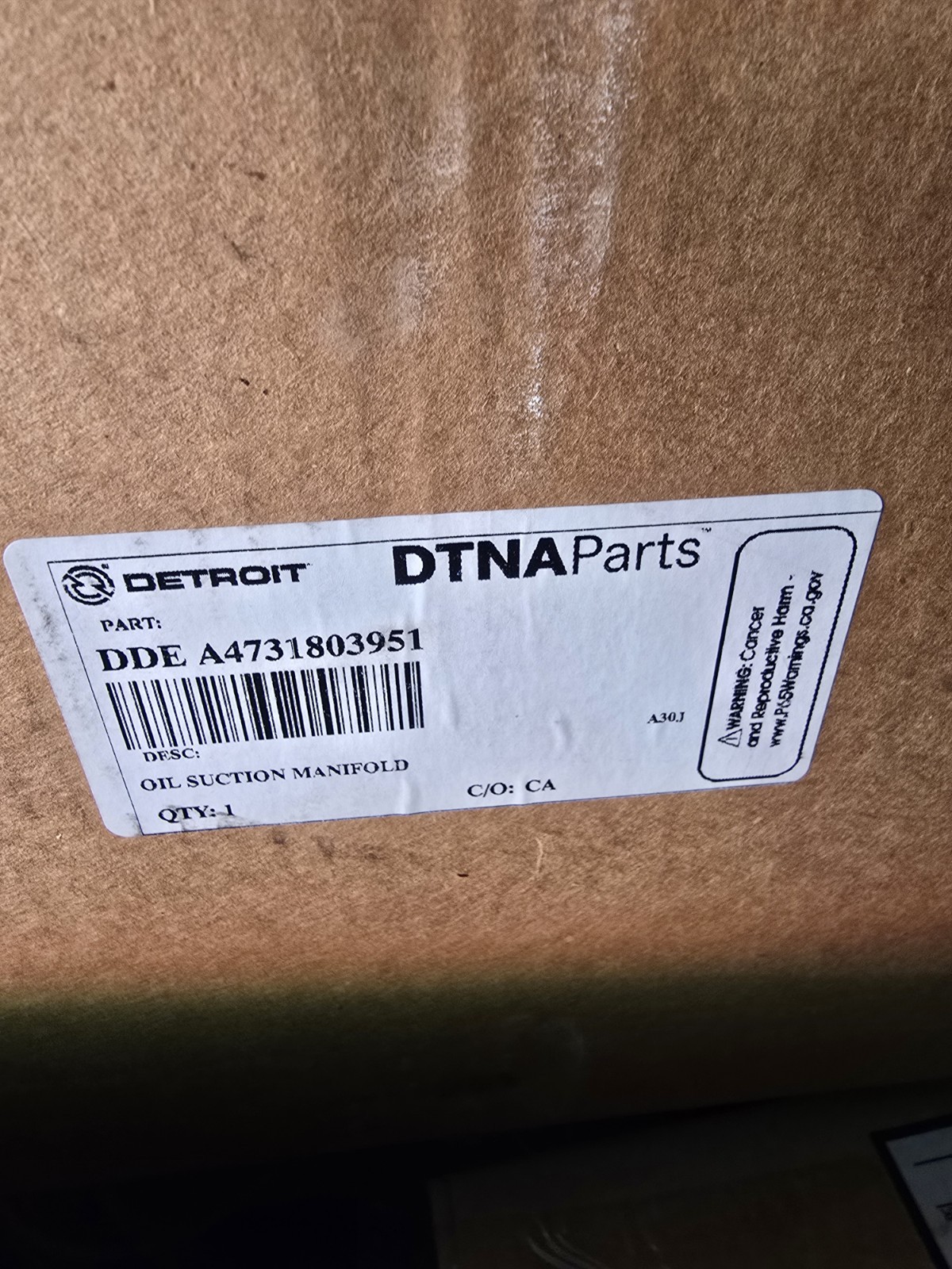 Detroit Diesel OIL SUCTION Manifold Brand New In Box. Never Used Detroit Diesel OIL SUCTION Manifold Brand New In Box. Never Used