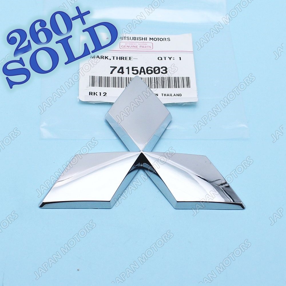 Genuine Mitsubishi Outlander Front Bumper Grille Diamond Emblem Badge  7415A603