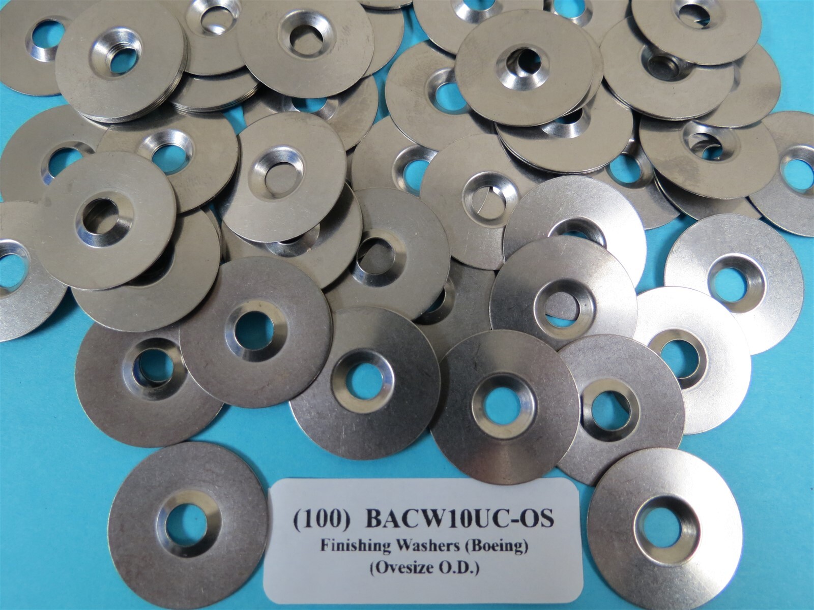 Tinnerman #10 Oversize 1” OD Dimpled Stainless Finishing Washers Aerospace (100)
