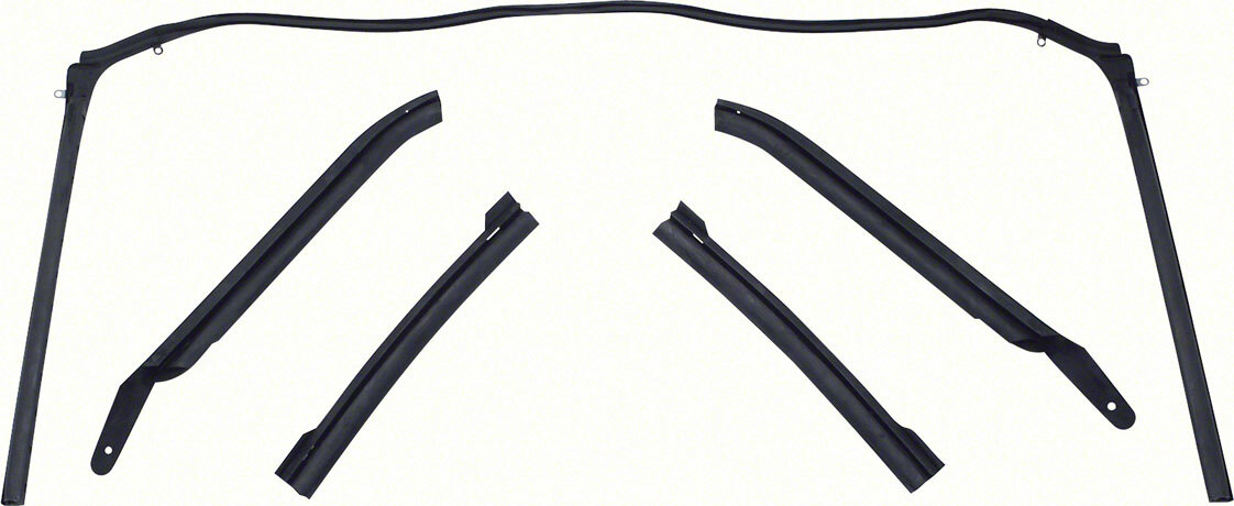 OER 5 Piece Roof Rail Weatherstrip Kit 1967-1969 Firebird and Camaro Convertible