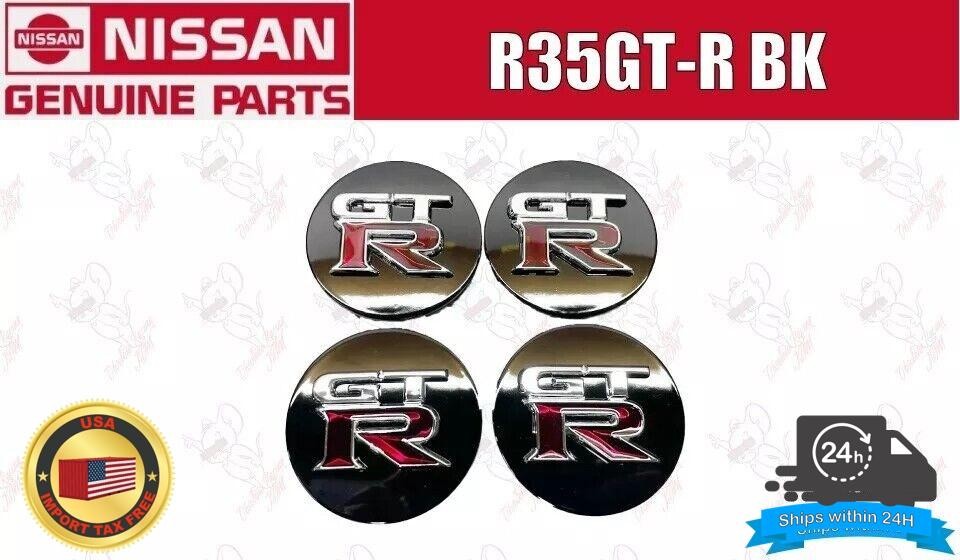 Mine's Wheel cap Black For R35 GT-R JDM