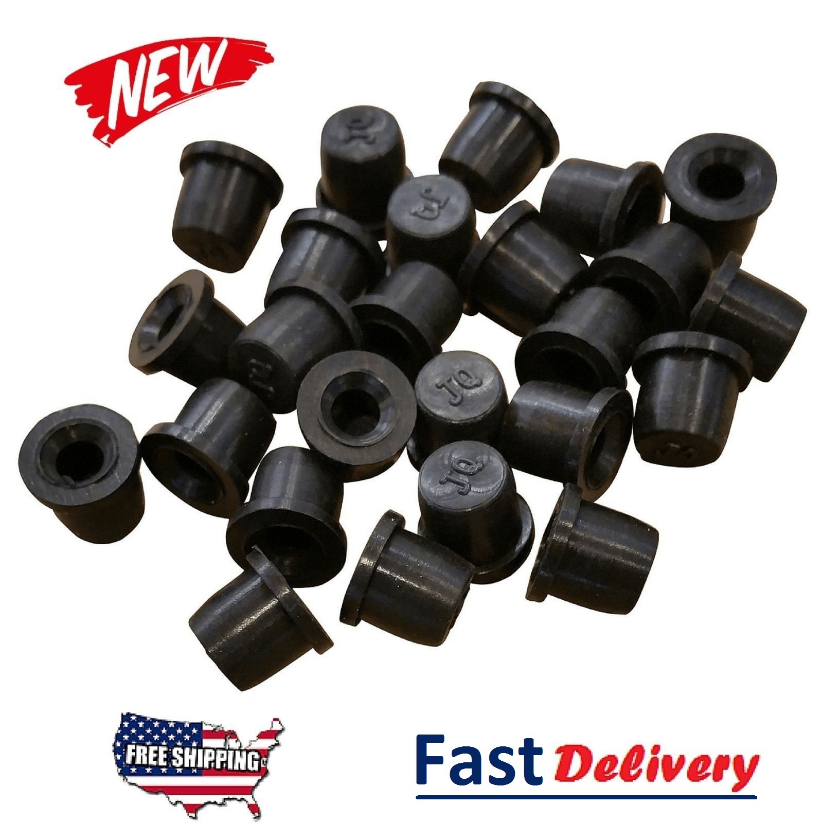 (25 Pack) Brake Bleeder Screw Caps Grease Zerk Fitting Cap Rubber Dust Cover