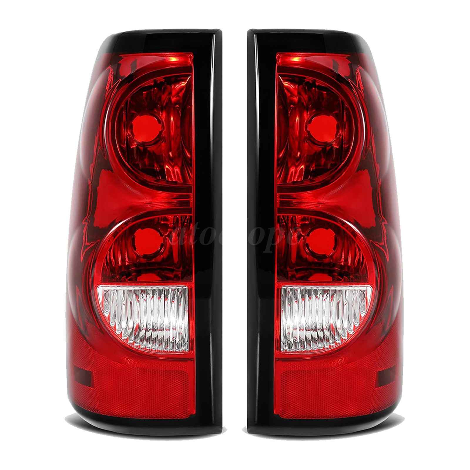 Fit 2003-2006 Chevy Silverado 1500 2500 3500 LH RH Pair Tail Lights Brake Lamps