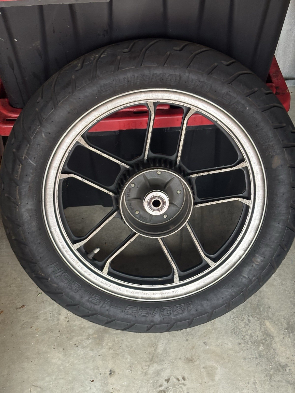 Honda Ascot FT500 Rear Wheel Rim Hub And Tire. Tire Date Is Week 51 /2021 Honda Ascot FT500 Rear Wheel Rim Hub And Tire. Tire Date Is Week 51 /2021