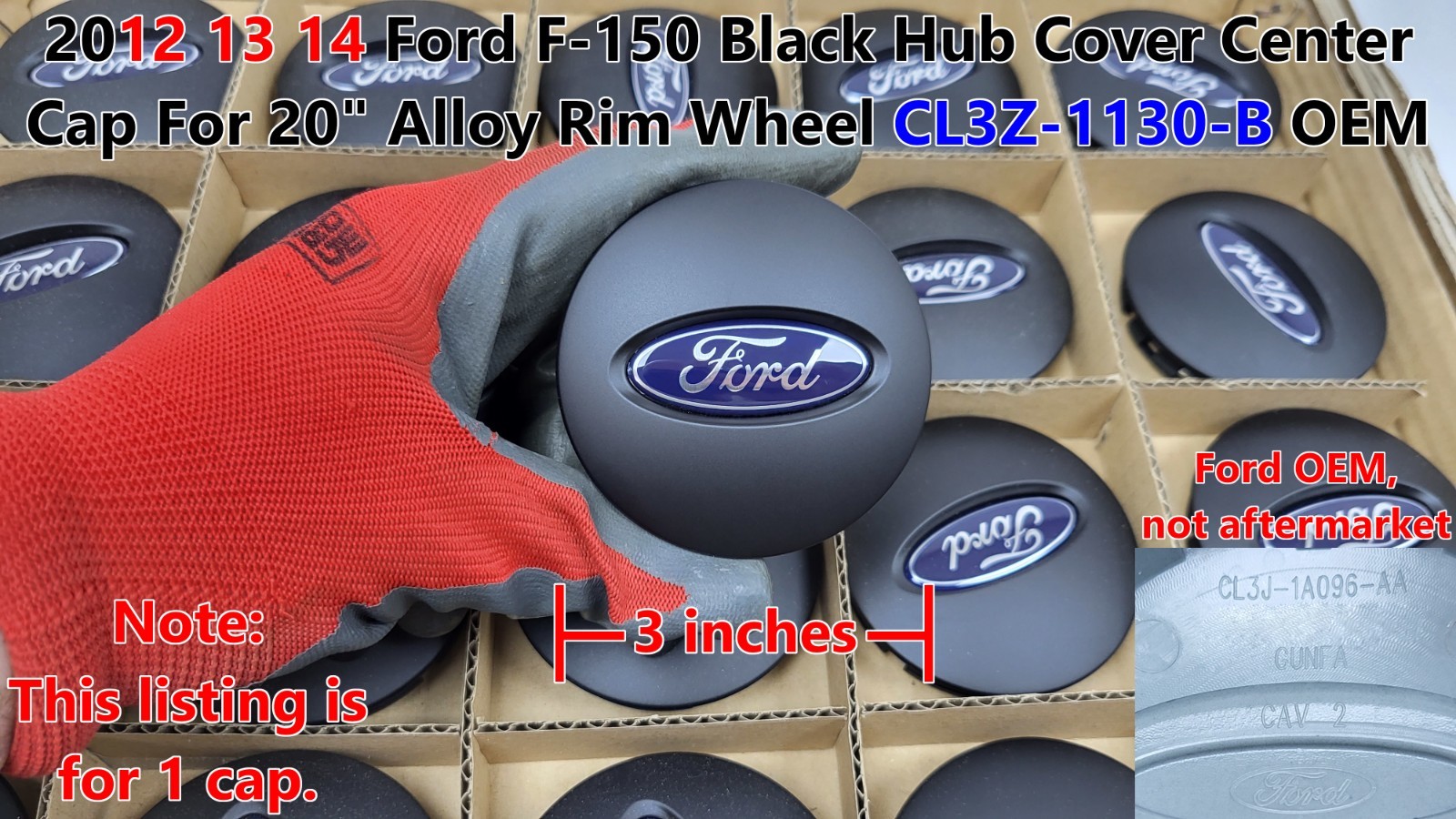 OEM New 12-14 Ford F150 Black 20