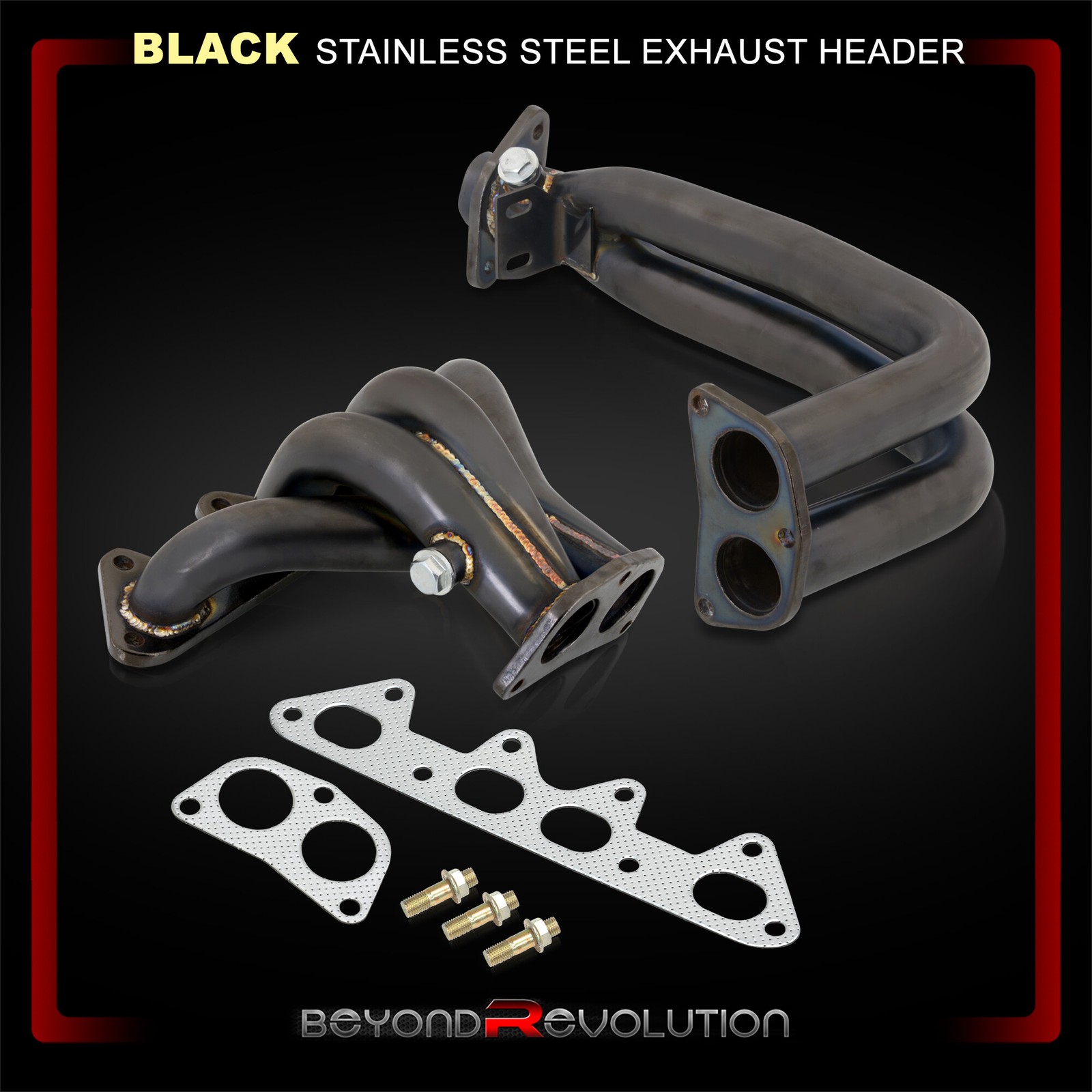 For 1994-1997 Accord 2.2 F22B F23A Black Stainless Steel Exhaust Header Manifold For 1994-1997 Accord 2.2 F22B F23A Black Stainless Steel Exhaust Header Manifold