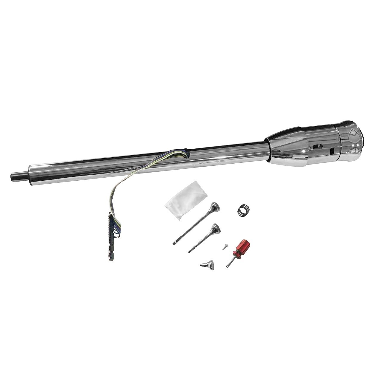 For 1963-64 Chevy Impala Chrome Tilt Floor Shift Steering Column W/Adapter For 1963-64 Chevy Impala Chrome Tilt Floor Shift Steering Column W/Adapter