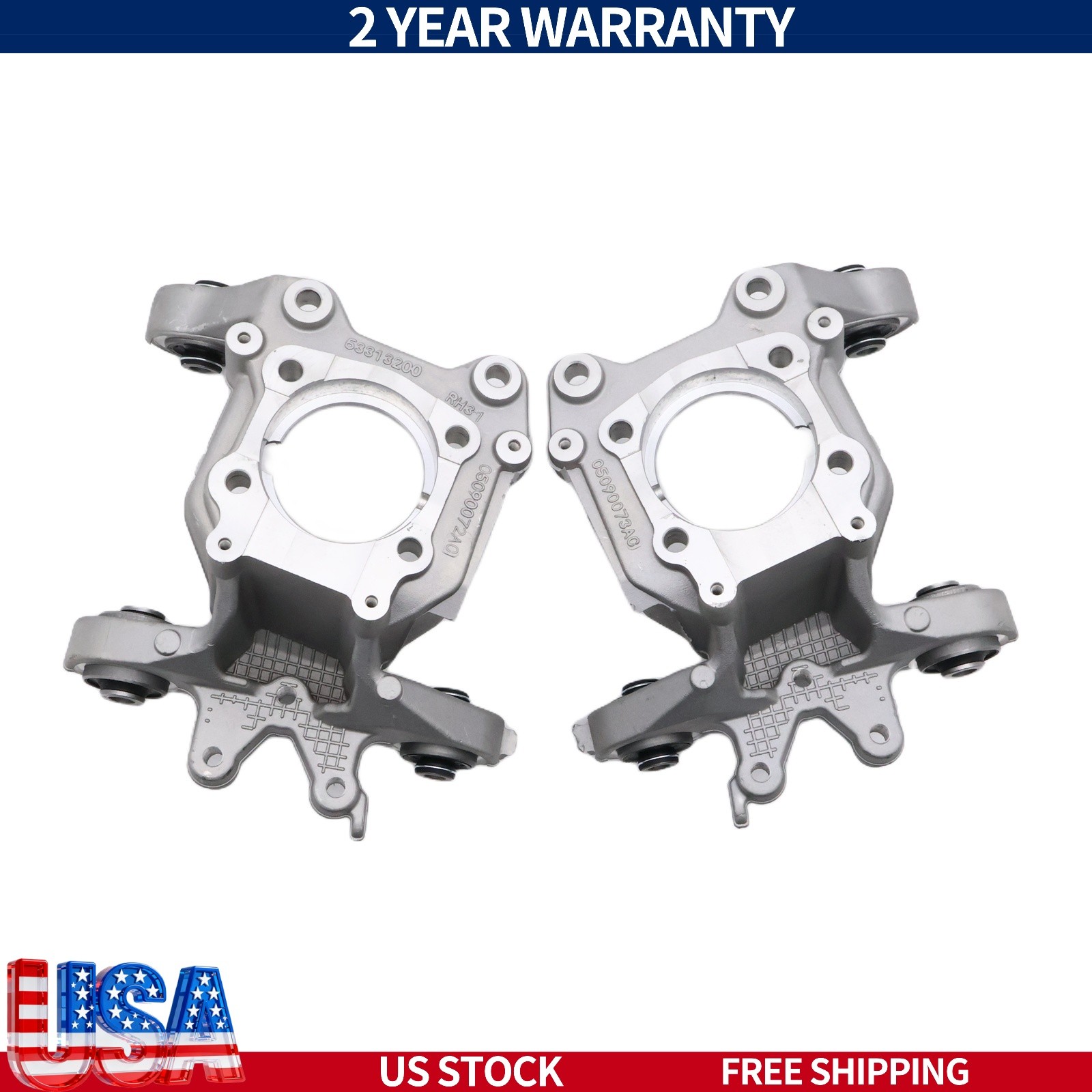 Rear LH & RH Suspension Knuckle Pair For 14-18 Jeep Cherokee 5090073AE 5090072AE