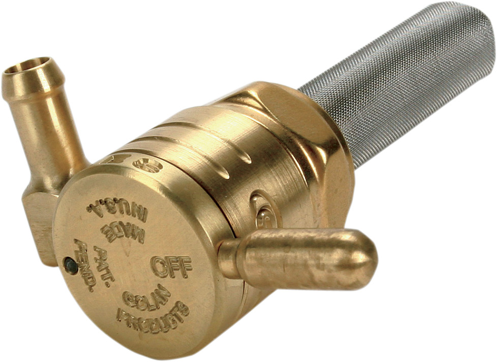 GOLAN PRODUCTS Click-Slick Fuel Petcock 22mm 76-312F-BS Raw Brass GOLAN PRODUCTS Click-Slick Fuel Petcock 22mm 76-312F-BS Raw Brass