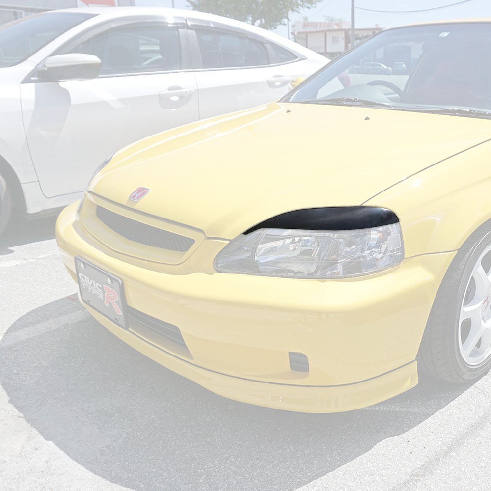 Fits 99-00 Honda Civic Upper Headlights Eyelids Eyebrows Covers (ABS) Fits 99-00 Honda Civic Upper Headlights Eyelids Eyebrows Covers (ABS)