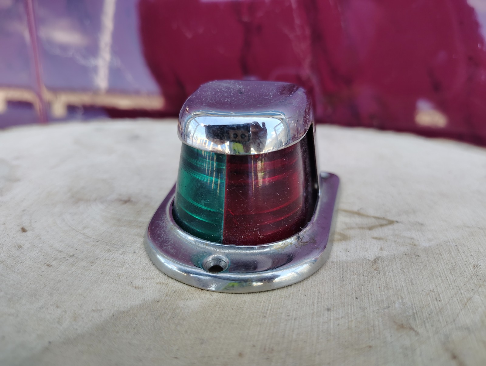 Vintage Attwood Port & Starboard Navigation Light Replacement Lens W/Chrome Top Vintage Attwood Port & Starboard Navigation Light Replacement Lens W/Chrome Top