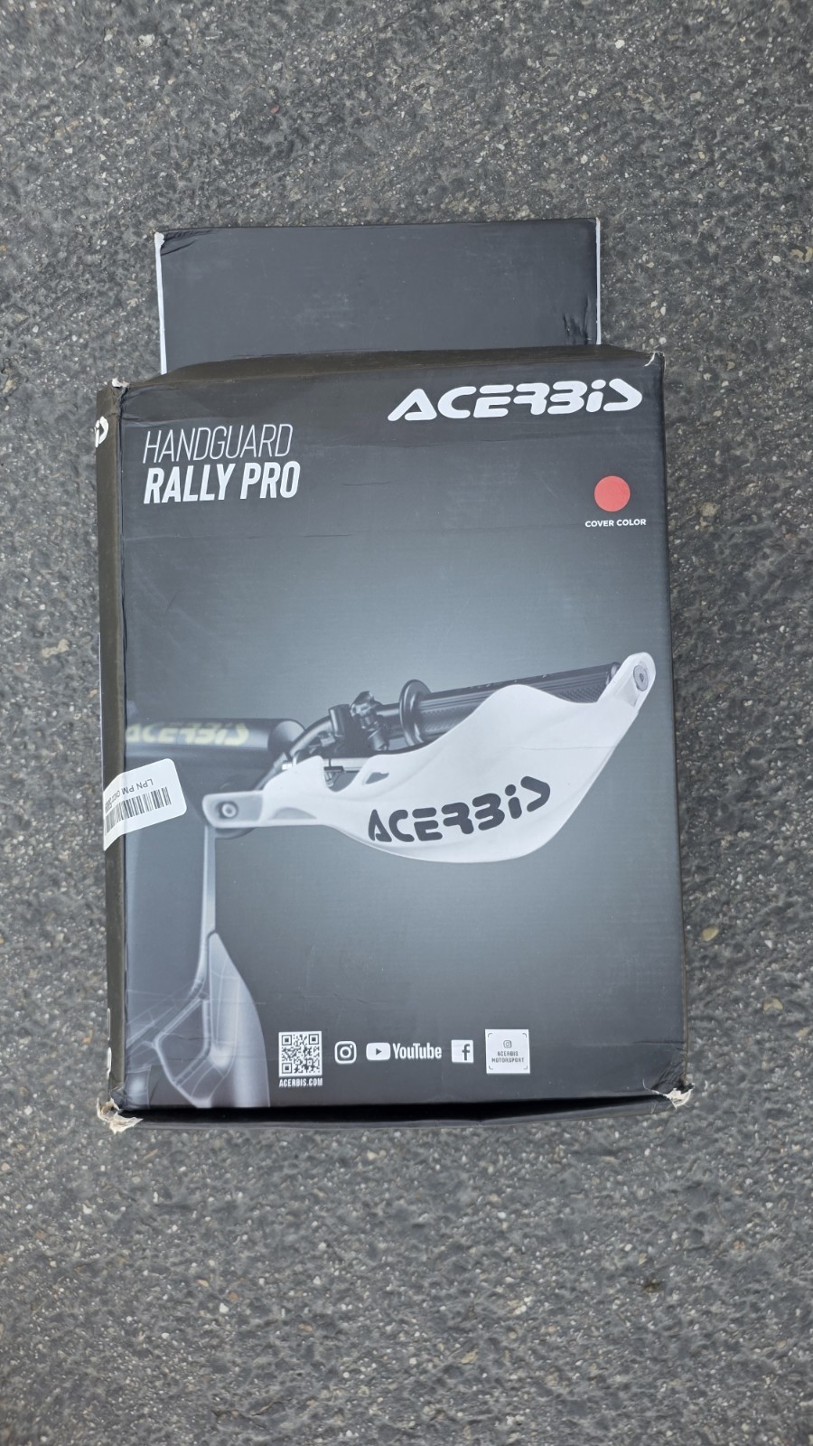 Acerbis Handguard Rally Pro/Pro X-Strong Dirt Bike Handguards w/Mount Kit, Red Acerbis Handguard Rally Pro/Pro X-Strong Dirt Bike Handguards w/Mount Kit, Red