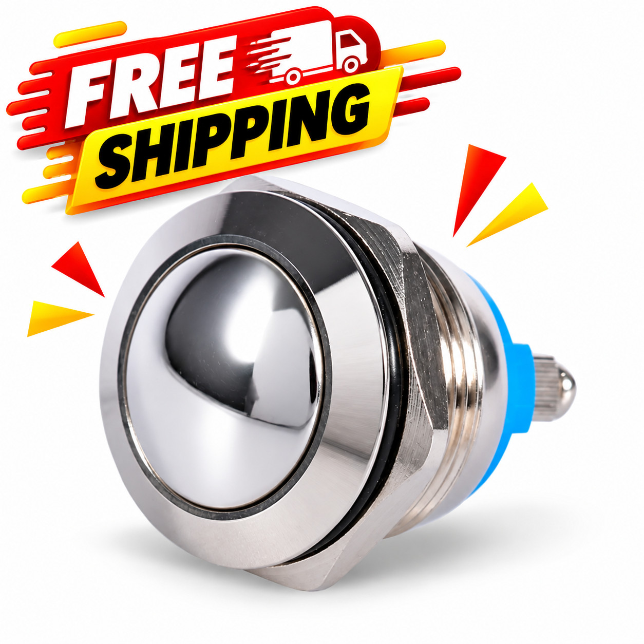 12V DC Metal Push Button Switch Waterproof Momentary Horn Car Boat Universal