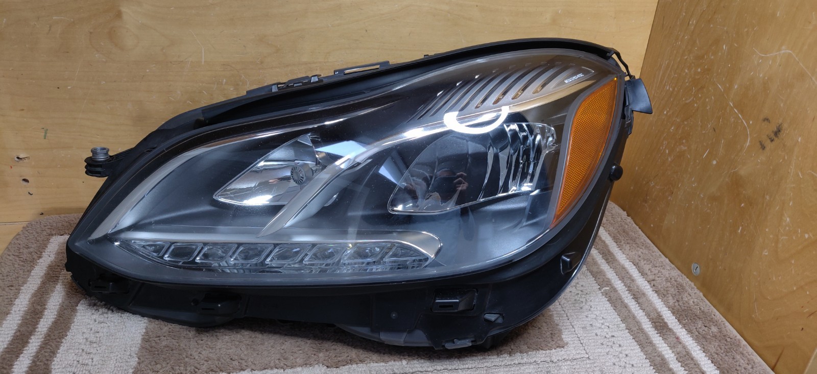 2014-2016 MERCEDES E-CLASS FULL LED LEFT COMPLETED HEADLIGHT HOUSING ONLY A14567