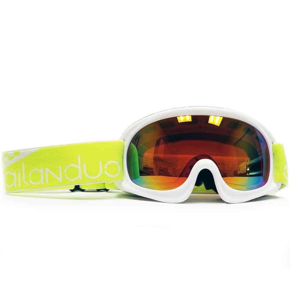 No Reserve Ailanduo Youth MX Off Road ATV Motocross Goggles -White/Hi-Vis -YOUTH No Reserve Ailanduo Youth MX Off Road ATV Motocross Goggles -White/Hi-Vis -YOUTH