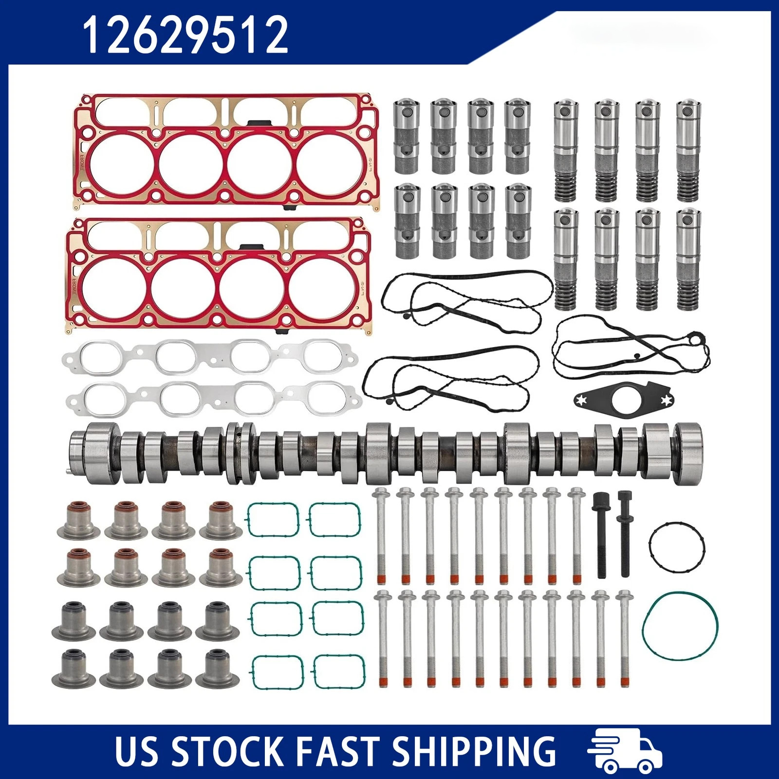 6.2L AFM DOD Camshaft Lifters Kit Fit 2014-2020 Chevy Gen5 L86 L87 LT1 12629512