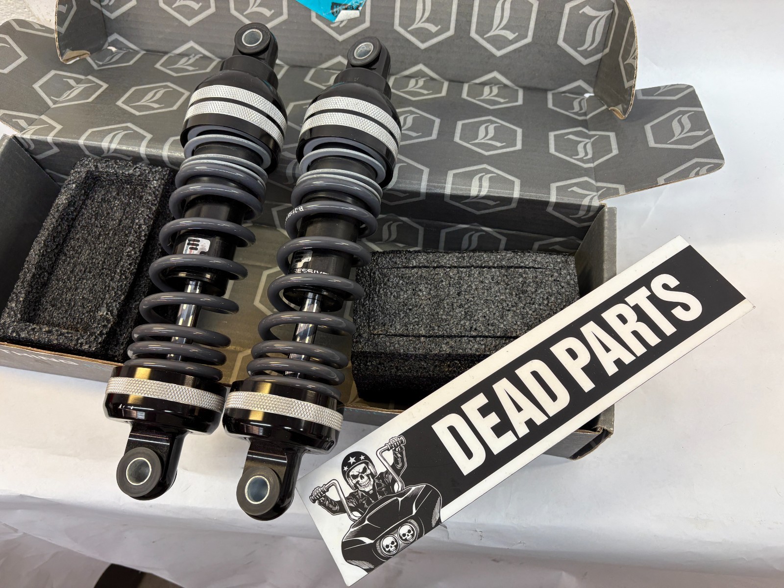 Harley Progressive black 944-4019 rear shock shock absorbers 12.5