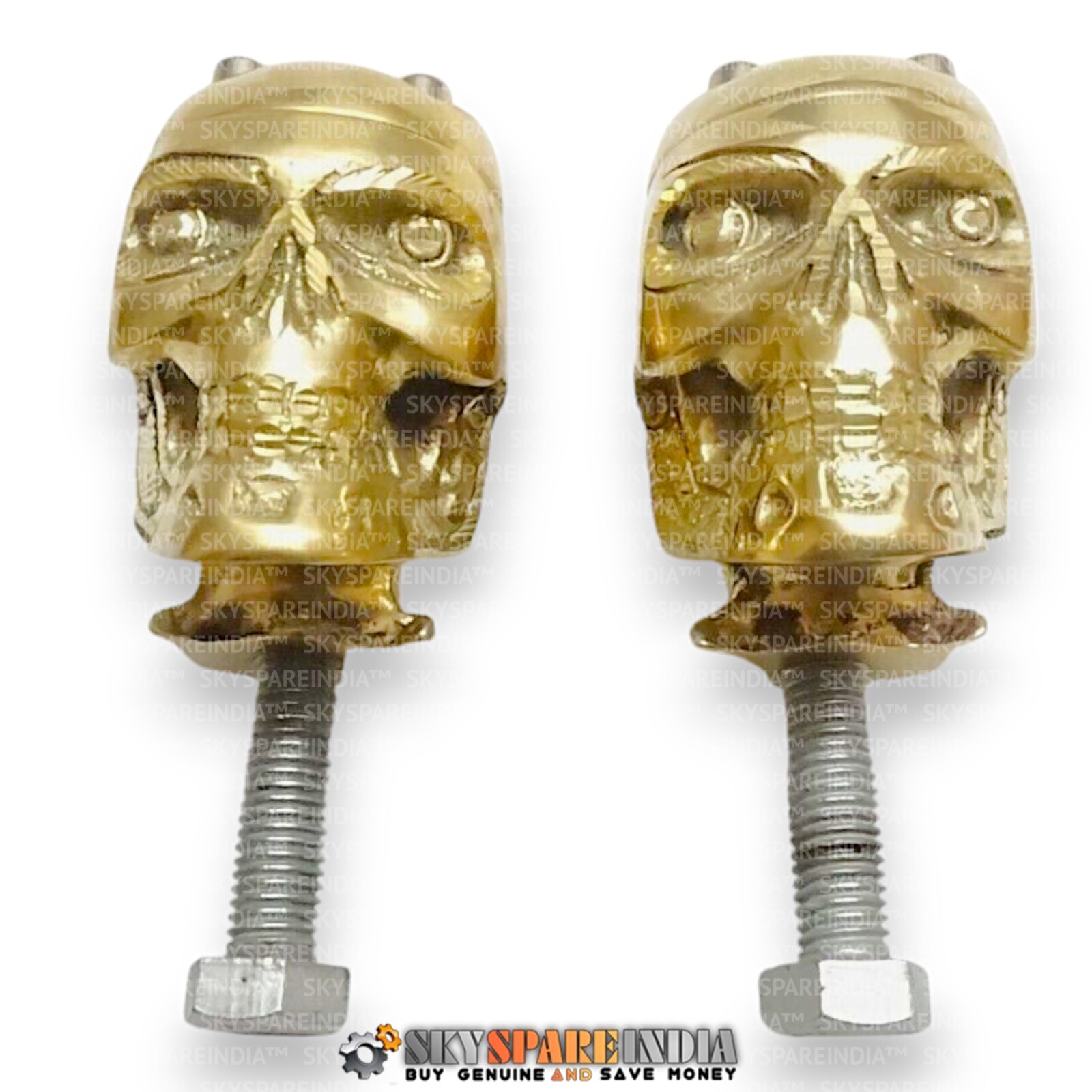 Custom Made Brass Skull 1\