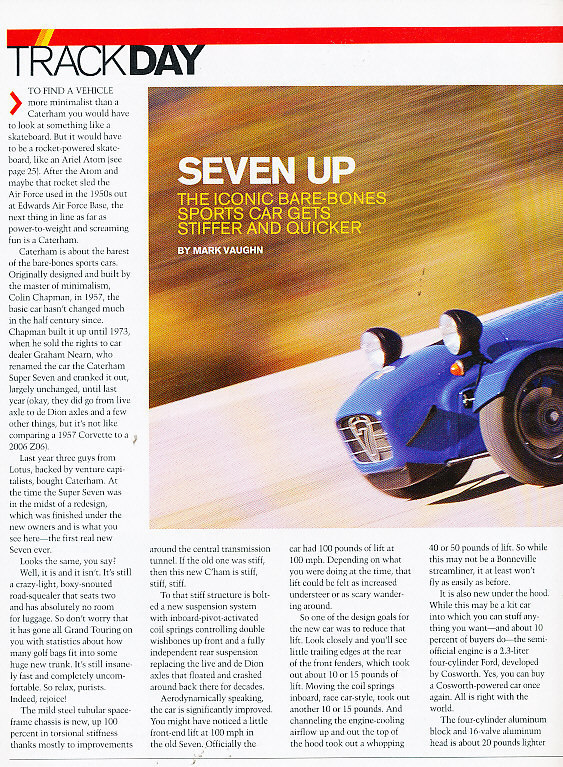 2006 Caterham Seven CSR 260 Classic Article A16-B