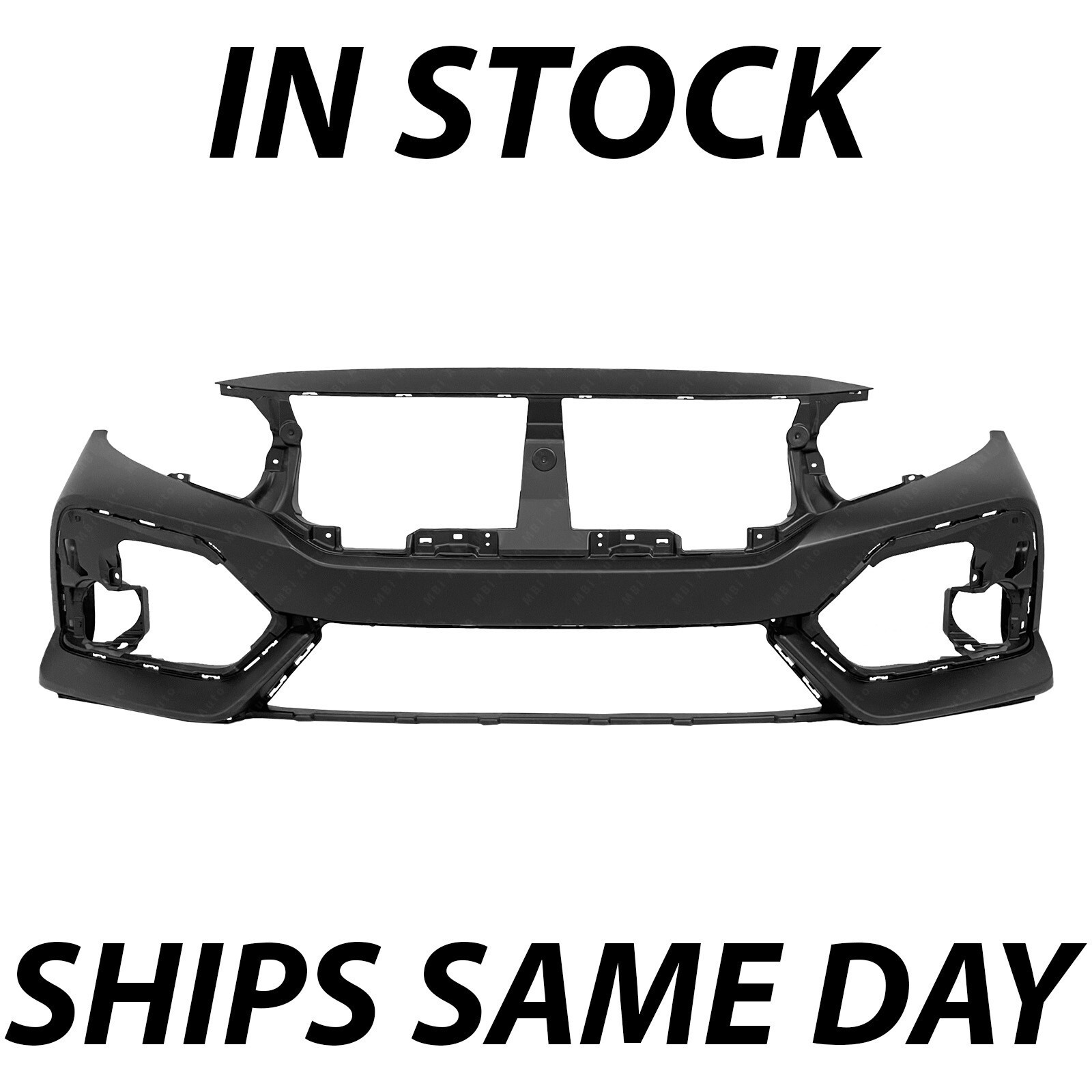 NEW Primed Front Bumper Cover for 2017 2018 2019 Honda Civic Hatchback