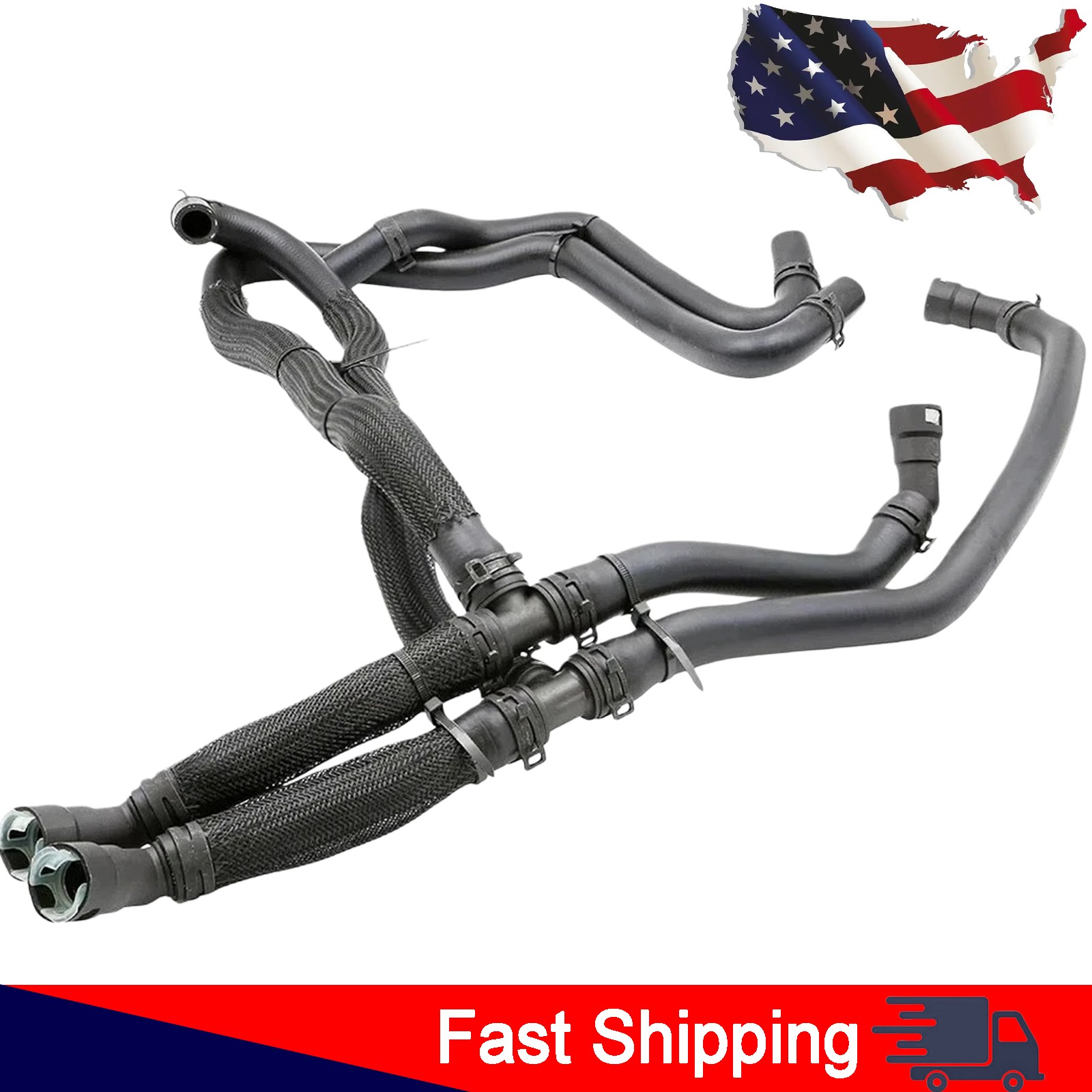 Engine Inlet Outlet Hvac Heater Hose Assembly Fits For 2015-2017 Ford F150 5.0L