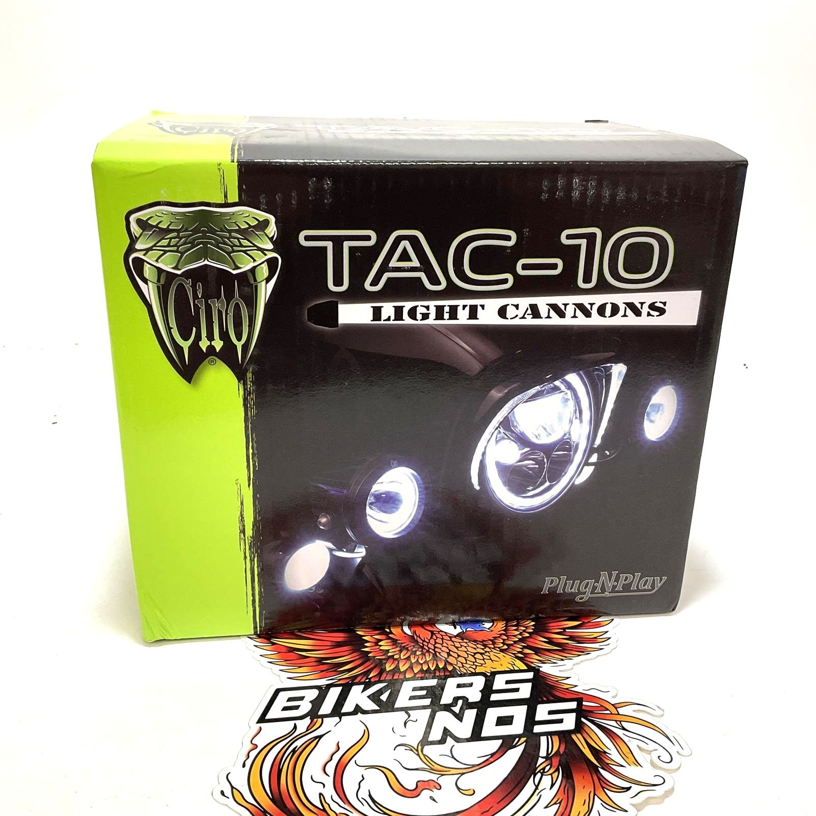 Ciro 2014-2023 Touring TAC-10 Light Cannon Spotlight w/ Bracket Black 45009