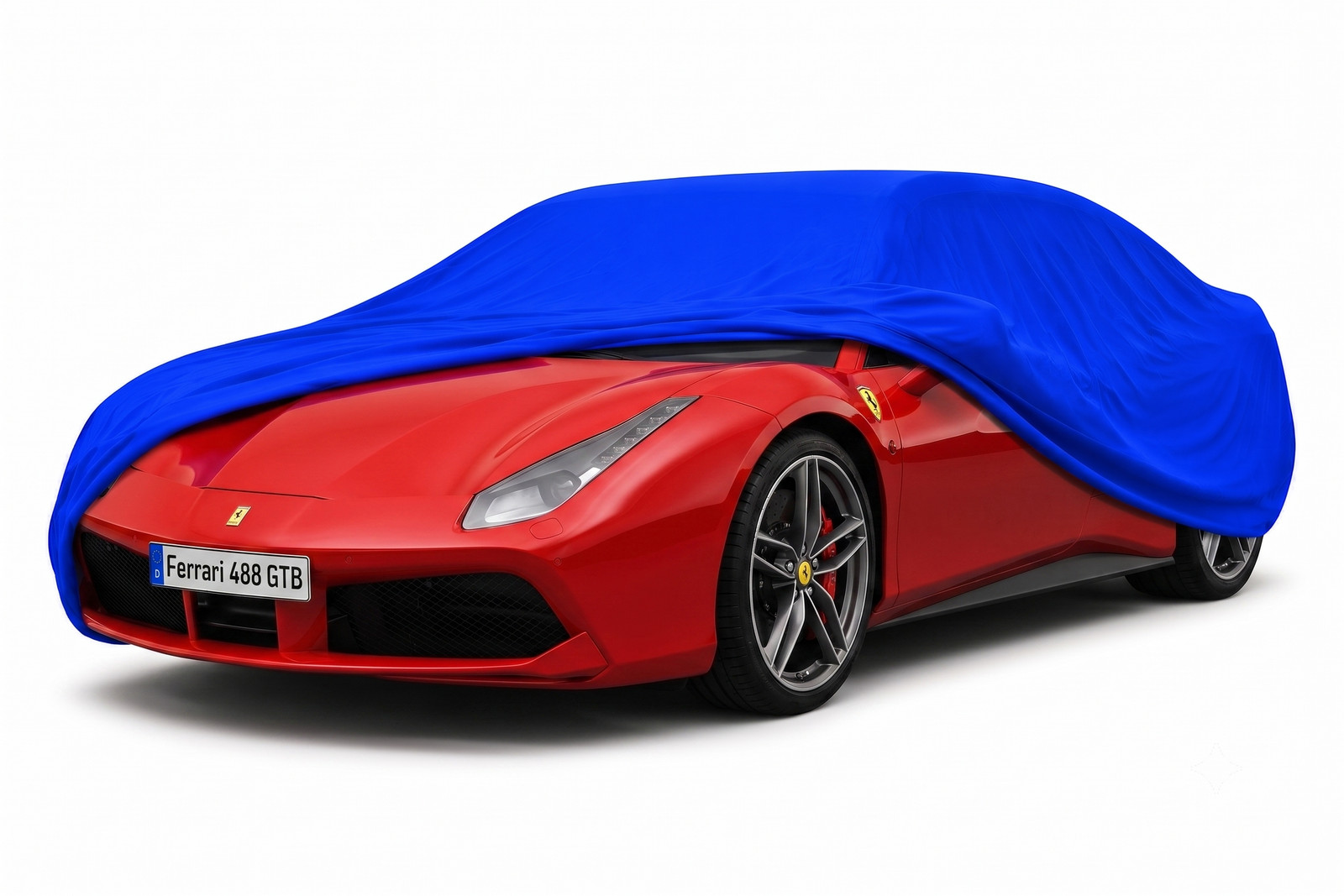 Platin Carparts Indoor Stretch Cover Vehicle Cover for Ferrari 488 Spider Blue