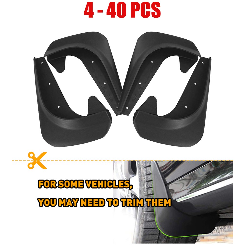 4-40X Universal Mud Flaps Splash Car Guards Truck For Rear Front Pickup LH RH