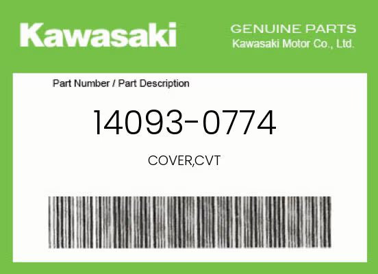 Kawasaki Genuine Cover,Cvt - 14093-0774