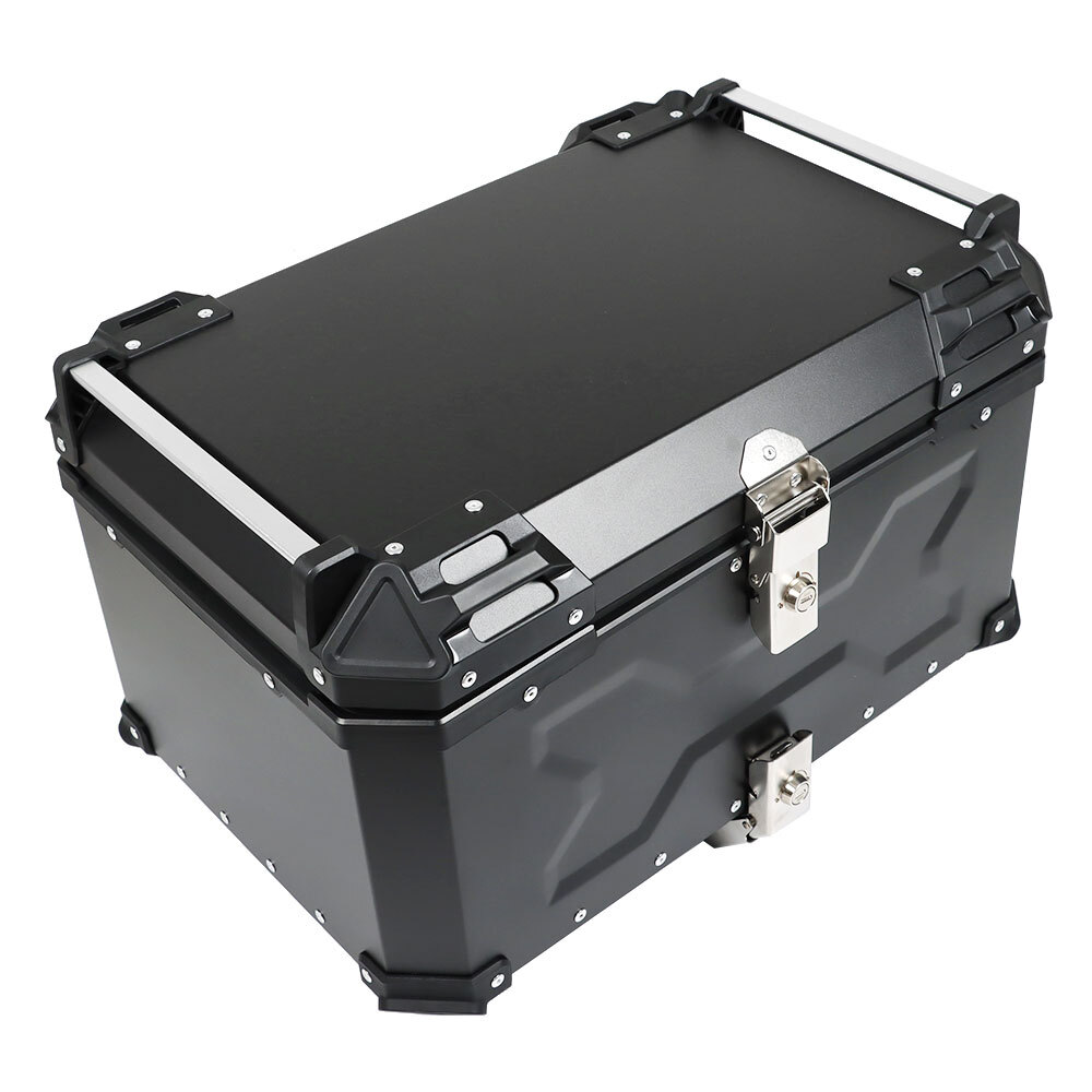 Aluminum Trunk 65L Motorcycle Top Case Waterproof Luggage Storage Tour Tail Box Aluminum Trunk 65L Motorcycle Top Case Waterproof Luggage Storage Tour Tail Box