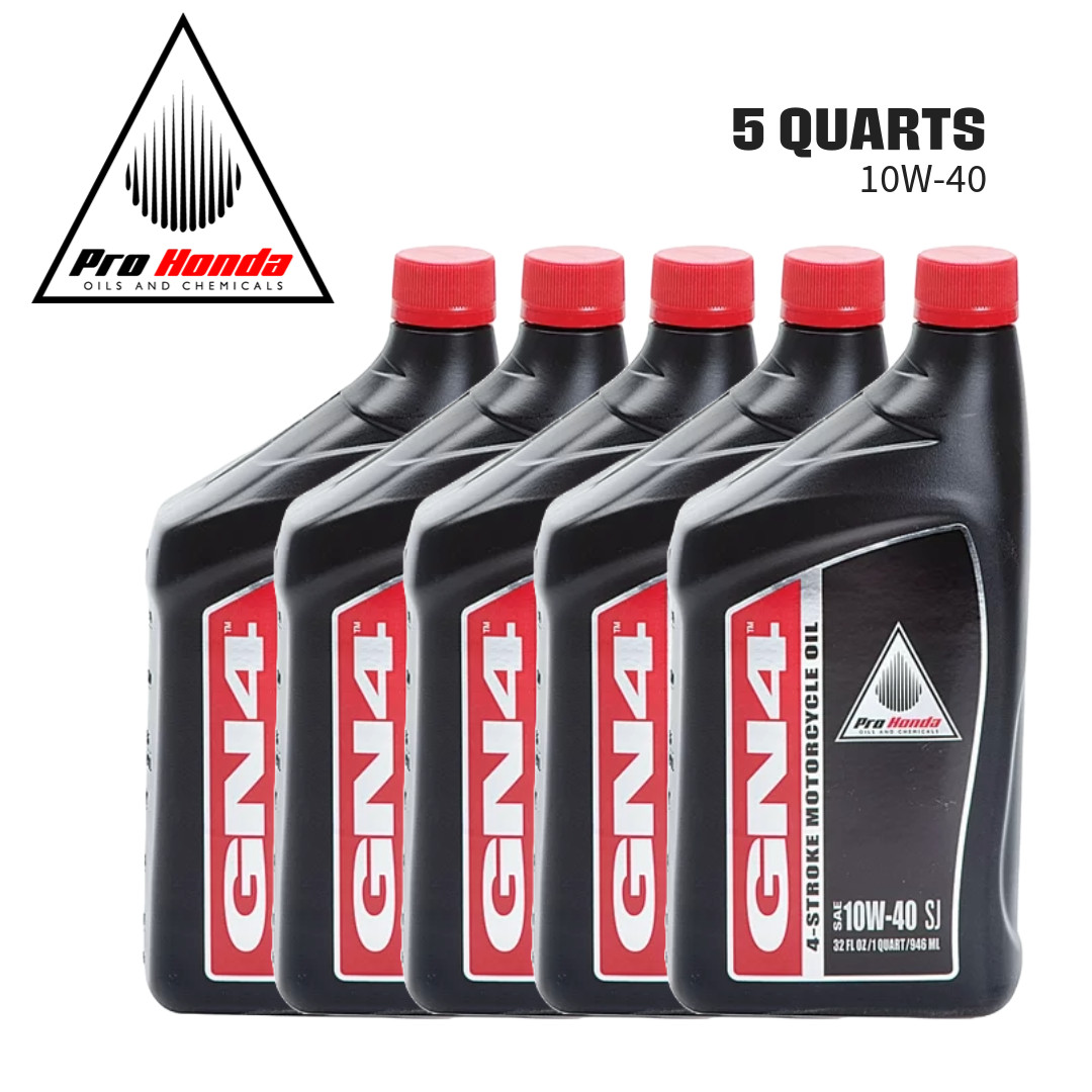 GN4 PRO Honda Oil 10w-40 SJ 4 stroke MOTORCYCLE OIL (5 QUARTS)